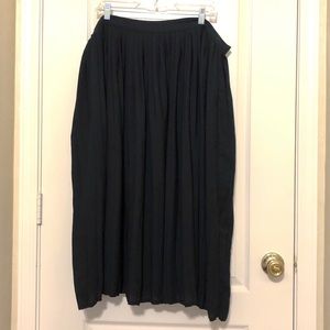 Modcloth Black Midi Skirt